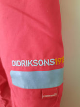 Load image into Gallery viewer, Didriksons laste õuepüksid punased sooja voodriga suurus 90 Vähekasutatud
